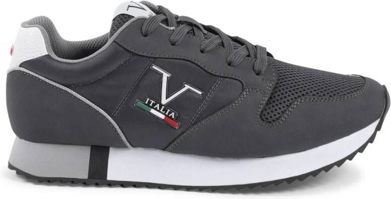 19v69 Italia Grijze Synthetisch Leren Sneaker Gray Heren