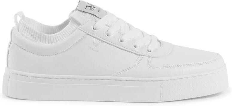 19v69 Italia Witte Leren Sneakers White Heren