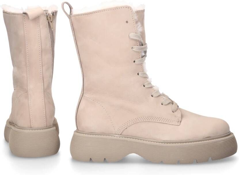 305 Sobe Lace-up Boots Beige Dames