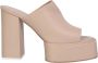 3Juin Beige suede Platform mules by ; bold and anticonceptual they show the brand more innovative and youthful side Beige Dames - Thumbnail 1