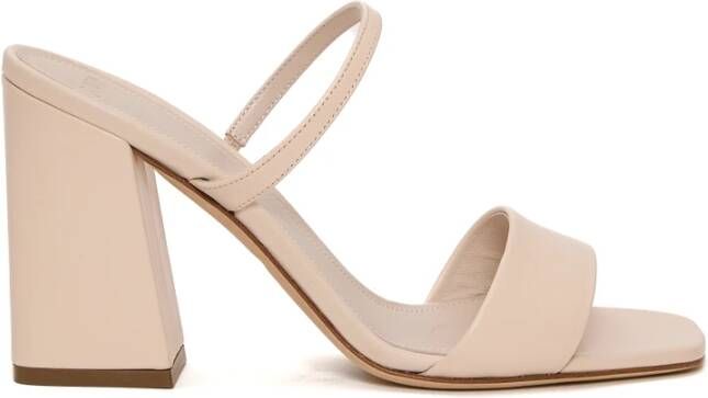 3Juin Bianco Sandalen Hoge Hak Latte Kleur Beige Dames