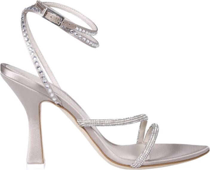 3Juin Hoge hak sandalen voor zomerstijl Gray Dames