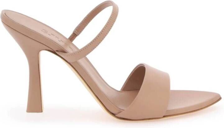 3Juin Leda Leren Sandalen Beige Dames