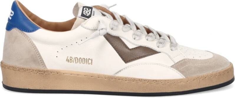 4B12 Witte Sneakers voor Stijl en Comfort White Heren