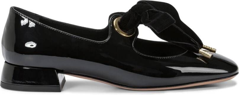 A. Bocca Zwarte leren ballerina schoenen Black Dames