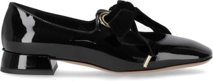 A. Bocca Loafers A.BOCCA MARY JANE SCHWARZE BALLERINAS MIT SCHLEIFE in zwart