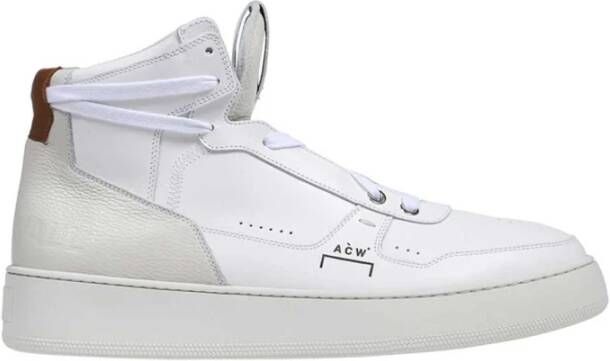 A-Cold-Wall Hoge leren sneakers White Heren