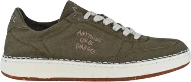 Acbc Groene Sneakers van Katoen 540 Shacbeveng Green Heren