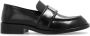 Acne Studios Zwarte Geborsteld Leren Loafers Schoenen Black Dames - Thumbnail 1