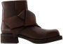 Acne Studios Pre-owned Leather boots Brown Dames - Thumbnail 1