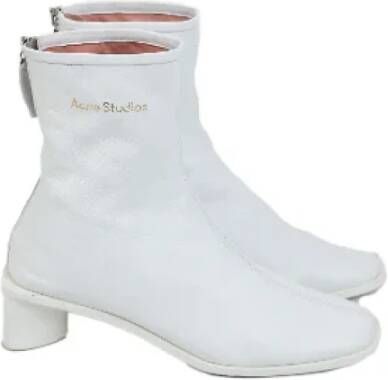 Acne Studios Pre-owned Leather boots White Dames