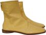 Acne Studios Pre-owned Leather boots Yellow Dames - Thumbnail 1