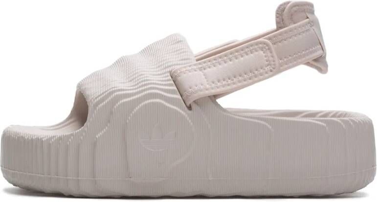 Adidas Originals Verstelbare Band Slip-On Sandalen Beige Dames