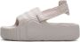 Adidas Originals Verstelbare Band Slip-On Sandalen Beige Dames - Thumbnail 13