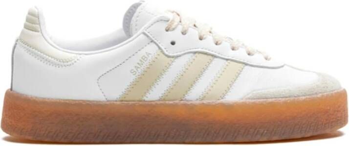 Adidas Beige Wit Gum Samba Stijl Sneakers White Dames