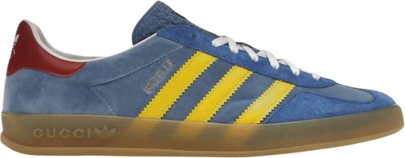 Adidas Beperkte Oplage Blauwe Gazelle Sneakers Multicolor Heren