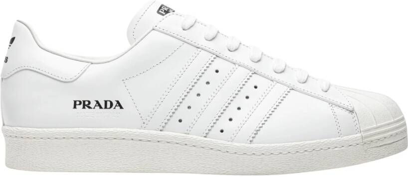 Adidas Beperkte oplage Superstar Prada Schoenen White Heren