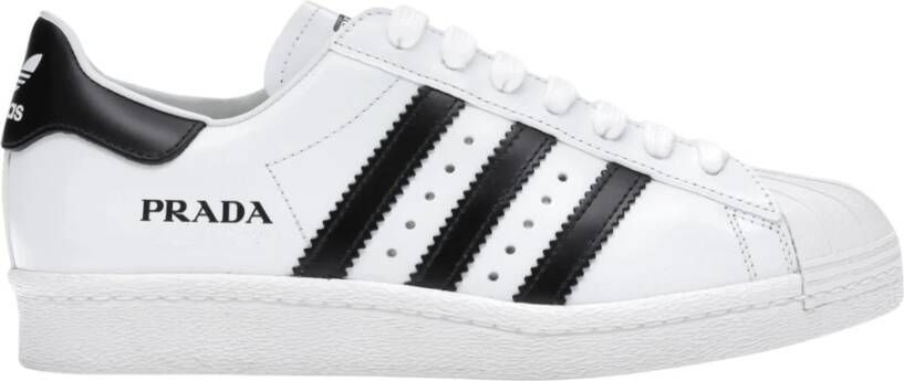 Adidas Beperkte oplage Superstar Prada Wit Zwart White Heren