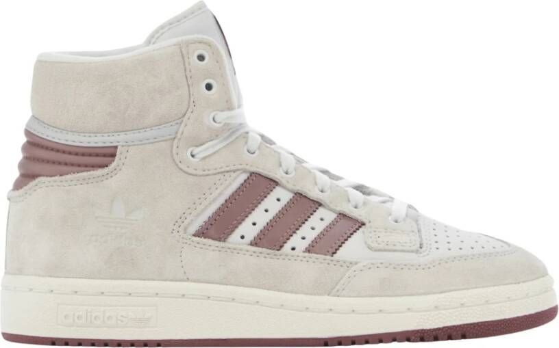 Adidas Beperkte oplage Wit Bourgondië Hi-Top Sneakers Multicolor Heren