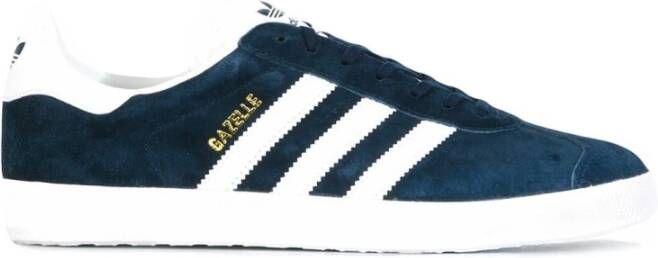 Adidas Blauwe Gazelle Sneakers Navy Wit Goud Blue Heren