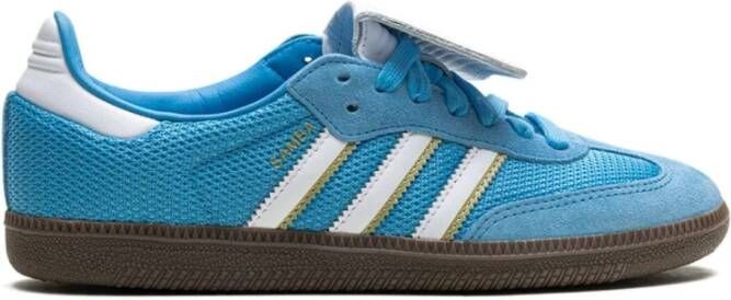 Adidas Blauwe Mesh Sneakers Blue Heren