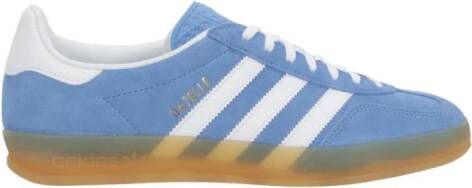 Adidas Blauwe Suède Lage Sneakers Blue Heren