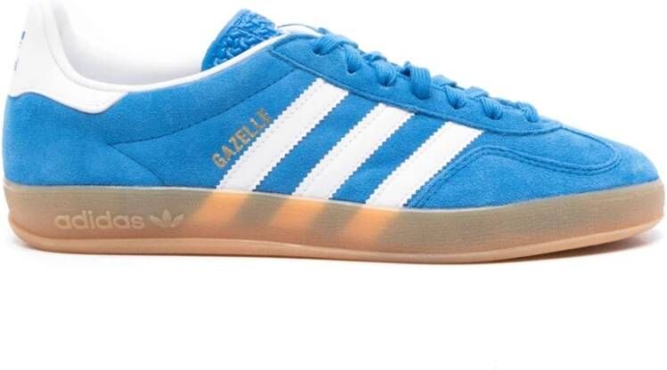 Adidas Blauwe Suède Lage Sneakers Blue Heren