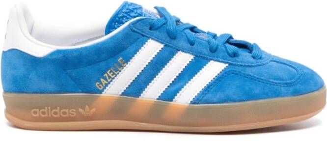 Adidas Blauwe Suède Panel Sneakers Blue Dames