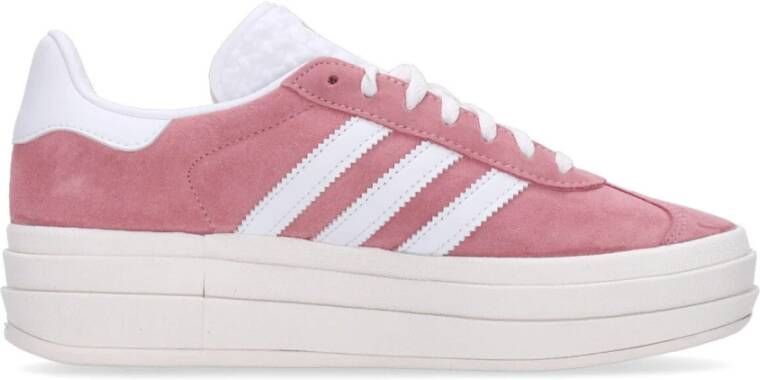 Adidas Originals Roze en witte Gazelle Bold sneakers Roze Dames