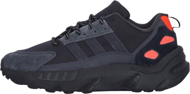 Adidas Boost Core Heren Lage Sneaker Zwart Rood Black Heren