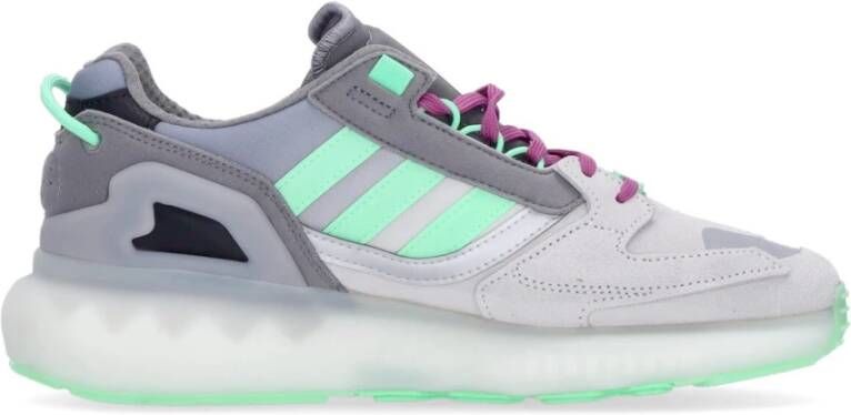 Adidas Boost Heren Lage Sneaker Grijs Groen Lila Gray Heren