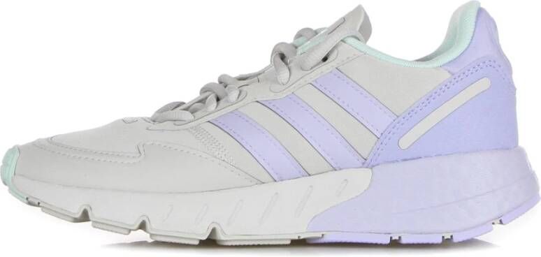 Adidas Boost Lage Sneaker Grijs Violet Mint Multicolor Heren