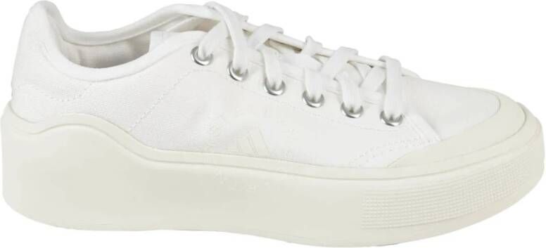 Adidas by stella mccartney Katoenen Rechtbank Schoenen White Dames