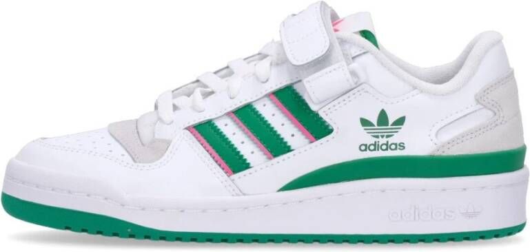 Adidas Cloud White Groen Roze Lage Schoen White Dames