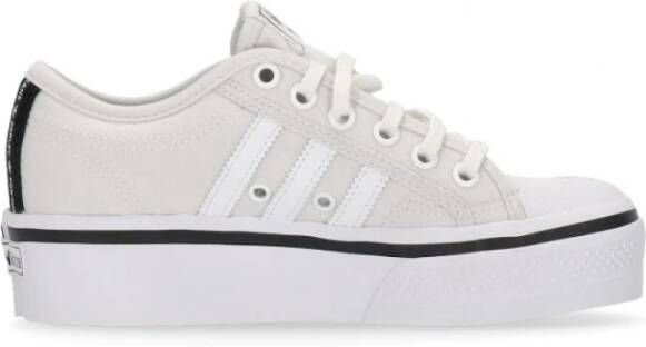 Adidas Cloud White Streetwear Platform Sneakers White Dames