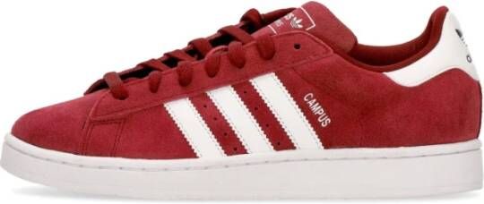 Adidas Originals Bordeauxrode Campus 2 Zijde Suede Sneakers Red Dames