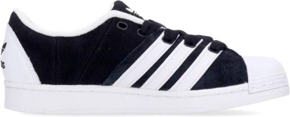 Adidas Core Black Lage Sneaker met Metalen Oogjes Black Heren