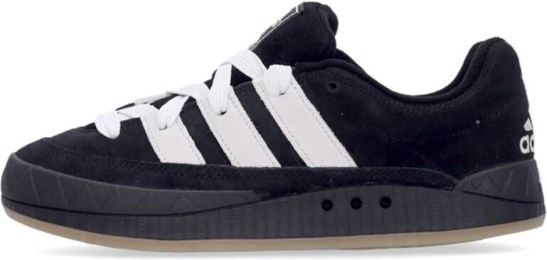 Adidas Core Black Lage Sneaker met Witte Details Black Heren