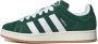 Adidas Donkergroene Cloud White Campus Sneakers Green Unisex - Thumbnail 1