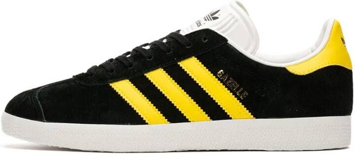 Adidas Core Heren Lage Schoen Zwart Geel Wit Black Heren