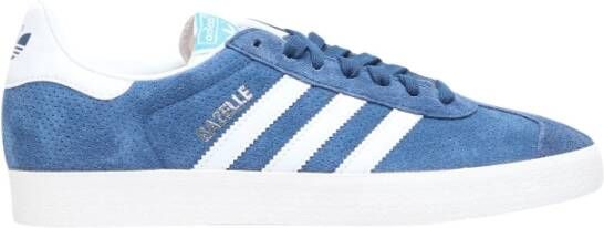 Adidas Gazelle Sneakers met Geperforeerd Bovenwerk Blue Heren