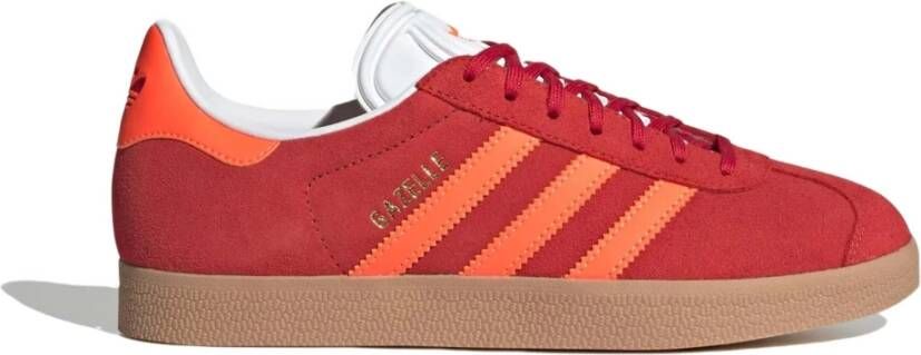 Adidas Originals Suede en synthetische schoen met verwijderbare leren inlegzool Red Dames