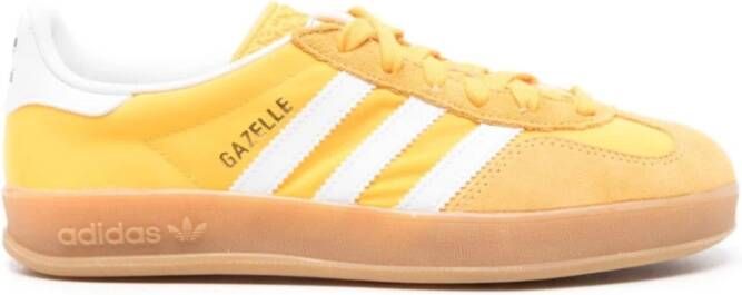 Adidas Gele Suède Sneakers met Witte Details Yellow Heren