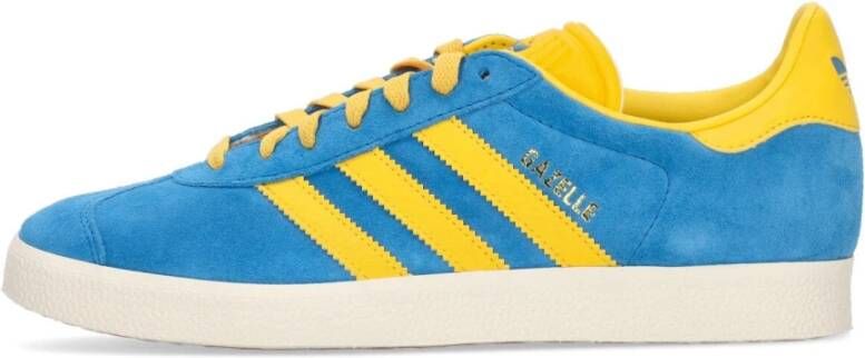 Adidas Gouden Lage Sneaker met Suède Bovenwerk Blue Heren