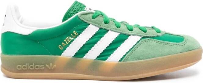 Adidas Groene Gazelle Sneakers met Witte Details Green Heren