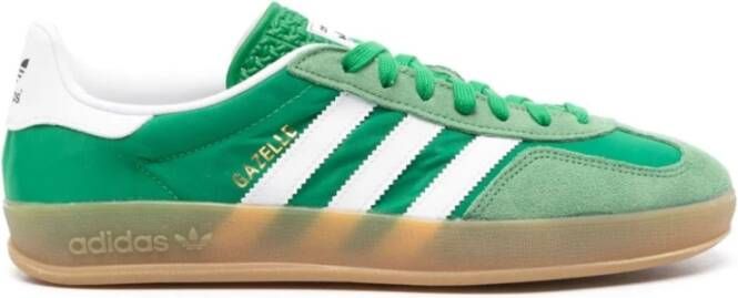 Adidas Groene nylon en suède sneakers Green Heren