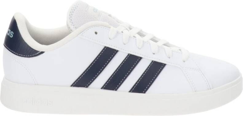 Adidas Heren Sneakers van imitatieleer met vetersluiting White