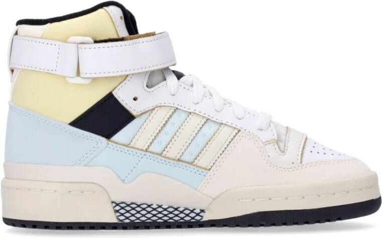 Adidas Hoge Basketbalschoen Wit Blauw Multicolor Dames