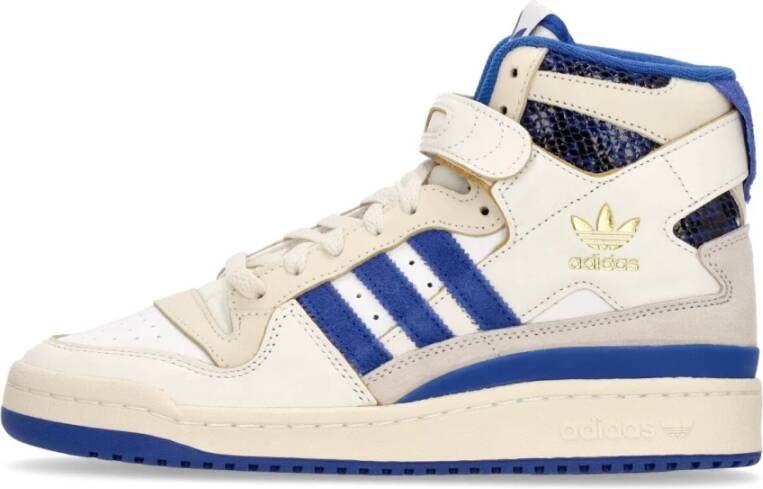 Adidas Hoge Basketbalschoen Wit Blauw Multicolor Heren