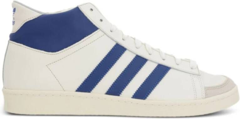 Adidas Hoge leren sneaker in ecru Blue Heren